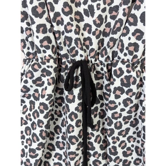 Pink Lily Women size S Animal Print Jumpsuit Romper Safari Leisure Lounge Outfit - Picture 5 of 11